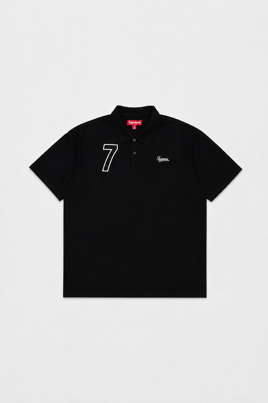 Supreme Cursive Polo 'Black'